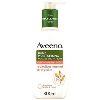 Aveeno Daily Moisturising Yogurt Body Cream Apricot & Honey Scent (300ml)