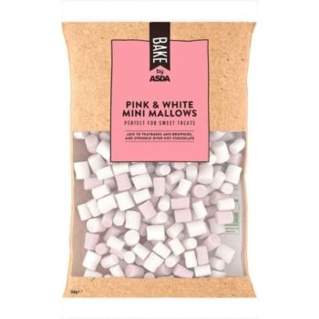 BAKE by ASDA Pink & White Mini Mallows