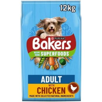 Bakers Adult Dry Dog Food Chicken & Vegetables (12kg)