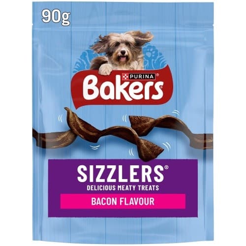 Bakers Sizzlers Dog Treats Bacon (90g)