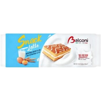 Balconi Snack Latte Milk Cream Filling Cakes (10 x 28g, 280g)