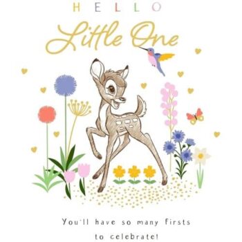 Bambi Congratulations Baby Little One Card