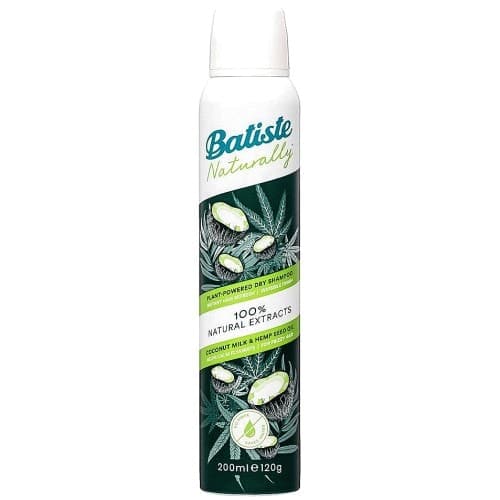 Batiste Naturally Dry Shampoo Coconut Milk & Hemp Seed Oil (200ml)