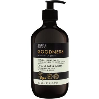 Baylis & Harding Goodness Oud Cedar & Amber Natural Hand Wash (500ml)