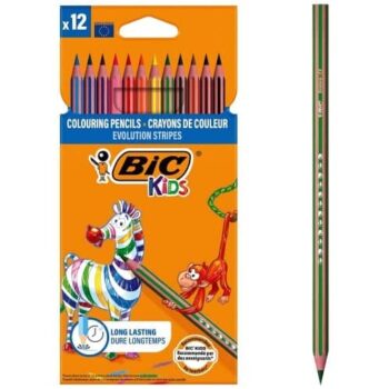 Bic Kids Colouring Pencils Stripe