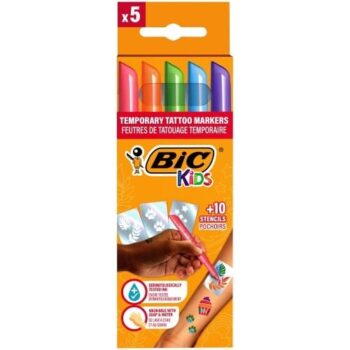 Bic Kids Kids Temp Tattoo Markers Stencils