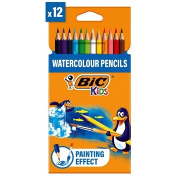 BIC Kids Watercolour Pencils Wallet of 12
