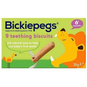 Bickiepegs Natural Teething Biscuits for Children 6 Months (38g)