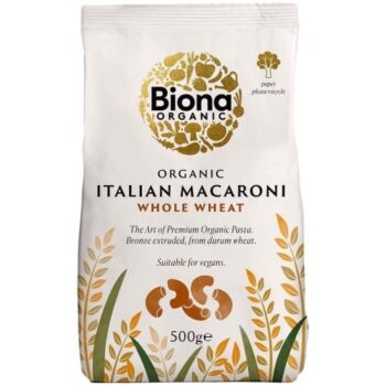 Biona Organic Whole Macaroni Pasta (500g)