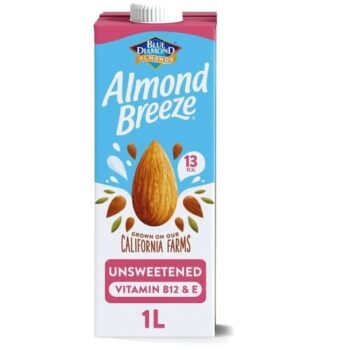 Blue Diamond Almond Breeze Unsweetened Long Life Drink (1 Litre)