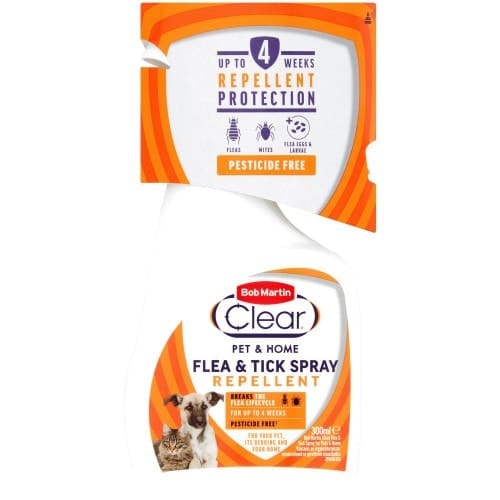 Bob Martin Fleaclear All In 1 Flea & Tick Spray Repellent Cat & Home (300ml)