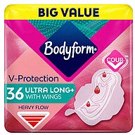 Bodyform Cour-V Ultra Long Sanitary Towels Wings (36)