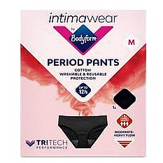 Bodyform Intimawear Washable Period Pants Black Size M