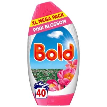Bold 2In1 Washing Liquid Gel Pink Blossom 40 Washes (1.32 Litre)