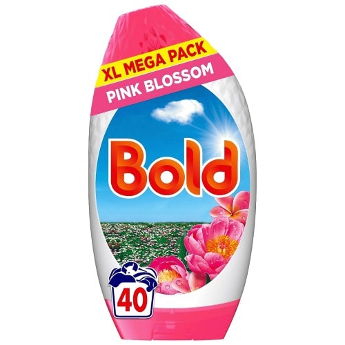 Bold 2In1 Washing Liquid Gel Pink Blossom 40 Washes (1.32 Litre)