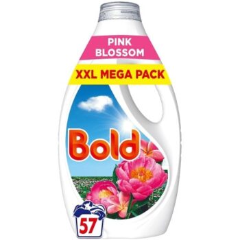 Bold 2in1 Washing Liquid Pink Blossom 57 Washes (1.767 Litre)