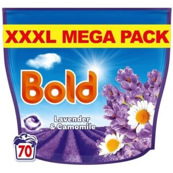 Bold 3in1 Pods Washing Capsules Lavender & Camomile 70 Washes (1372g)