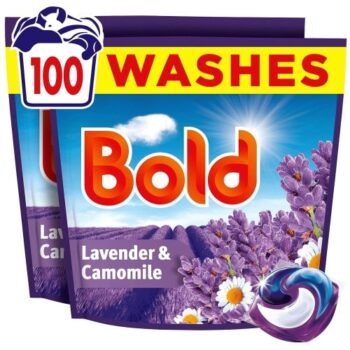 Bold All-In-1 Pods Washing Liquid Capsules Lavender & Camomile 108 Washes