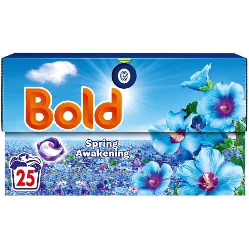 Bold All-in-1 Spring Awakening Pods Laundry Detergent Washing Capsules 25 Washes