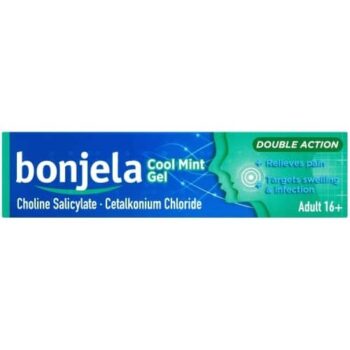 Bonjela Cool Mint Gel Double Action for Mouth Ulcers & Cold Sores Adult Relief (15g)