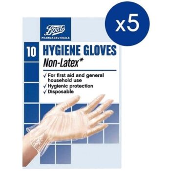 Boots Non-Latex Hygiene Gloves Bundle (50)