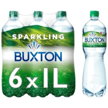 Buxton Sparkling Natural Mineral Water 6x1litre (6 x 1l)