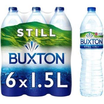 Buxton Still Natural Mineral Water Bottles (6 x 1.5l)