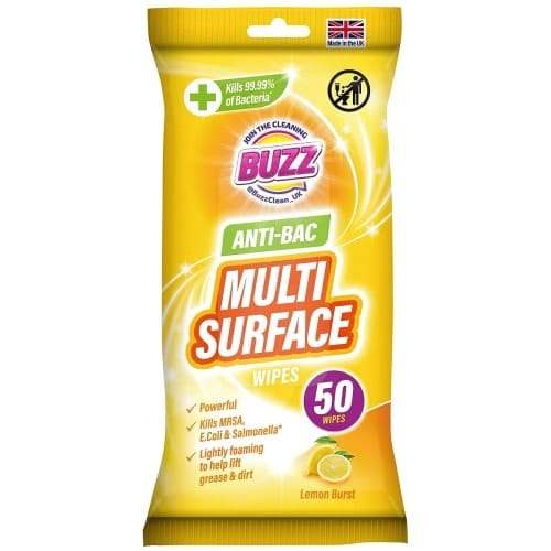 Buzz Anti-Bacterial Wipes Lemon & Mandarin