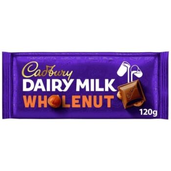 Cadbury Dairy Milk Wholenut Chocolate Bar (120g)