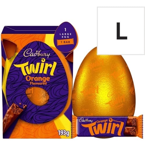 Cadbury Twirl Orange Shell Egg (193g)