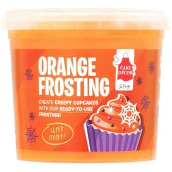 Cake Decor Orange Frosting