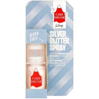 Cake Decor Silver Glitter Spray (4g)