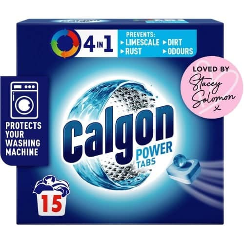 Calgon 4-in-1 Washing Machine Water Softener Tablets Limescale Protection (15)