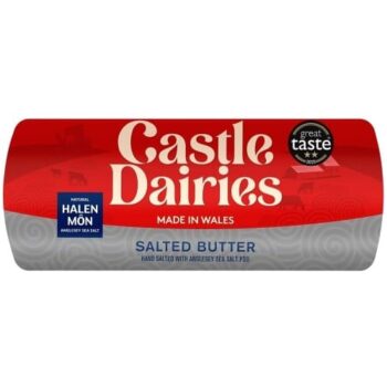 Castle Dairies Welsh Butter with Halen Mon's Sea Salt (200g)