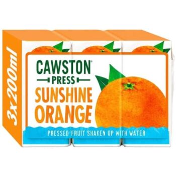 Cawston Press Sunshine Orange Juice Drink (3 x 200ml)