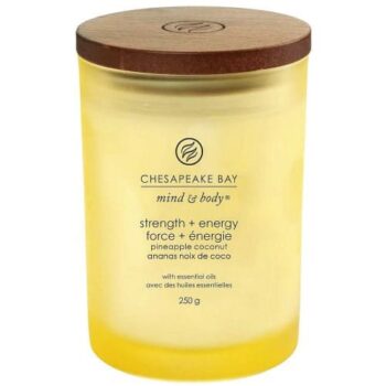 Chesapeake Bay Strength & Energy Medium Jar Candle Pineapple Coconut (250g)