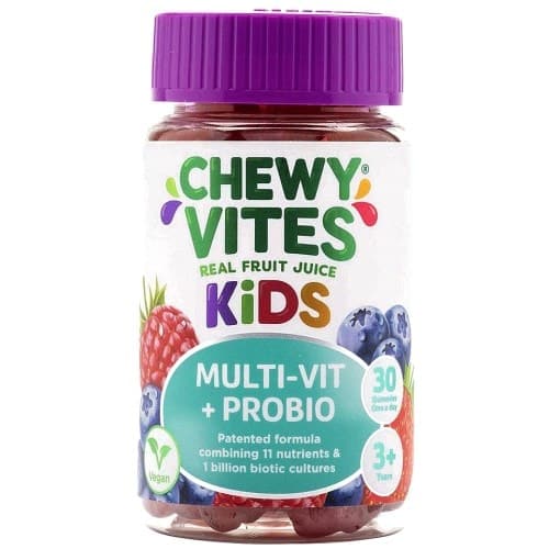Chewy Vites Real Fruit Juice Kids Multivitamin + Probio Gummies 30 One A Day (30)