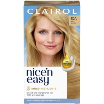 Clairol Nice'n Easy Baby Blonde 10A Permanent Hair Dye (177ml)