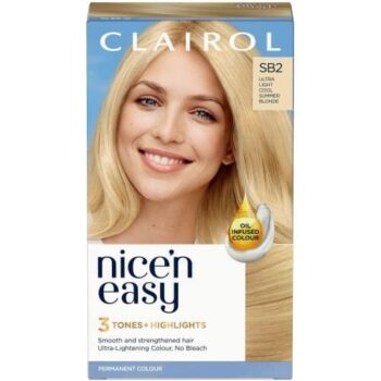 Clairol Nice'n Easy Ultra Light Cool Summer Blonde Hair Dye SB2 (177ml)