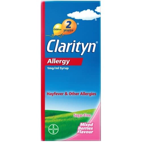 Clarityn Allergy ml Syrup Mixed Berries Flavour (1mg, 60ml)