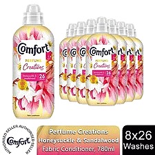 Comfort Perfume Creations Fabric Conditioner Honeysuckle & Sandalwood 26 washes (780ml)