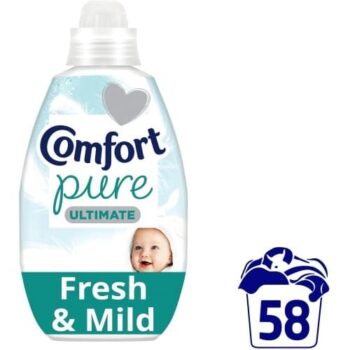 Comfort Pure Ultra Concentrated Fabric Conditioner 58 Washes - Bottle (58w, 870ml)