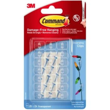 Command Damage Free Clear Decorating Clips (20)