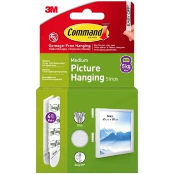 Command Medium Picture Hanging Strips 4 Sets
