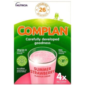 Complan Strawberry Nutritional Drink Sachet (4 x 55g)
