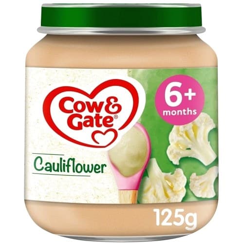 Cow & Gate Cauliflower Baby Food Snack Jar 6+ Months (125g)