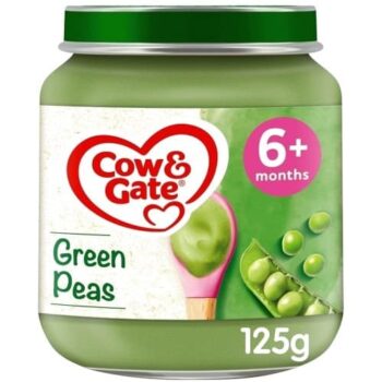 Cow & Gate Peas Baby Food Snack Jar 6 Months (125g)