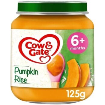 Cow & Gate Pumpkin Rice Baby Food Snack Jar 6+ Months (125g)