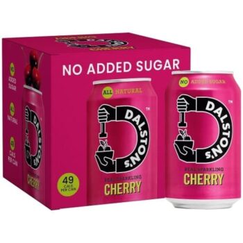 Dalston's Real Squeezed Cherry Sparkling Water Multipack (4 x 330ml)