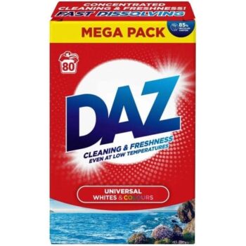 Daz Washing Powder Whites & Colours 80 washes (4kg)